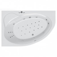 Гідромасажна ванна Ravak Asymmetric II 160х105 L Power Pro, хром