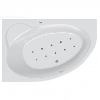 Гидромассажная ванна Ravak Asymmetric II 160х105 L Relax Base, хром