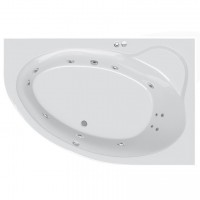 Гідромасажна ванна Ravak Asymmetric II 160х105 R Relax Pro, хром