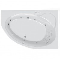 Гідромасажна ванна Ravak Asymmetric II 160х105 R Thai Spa Base, хром