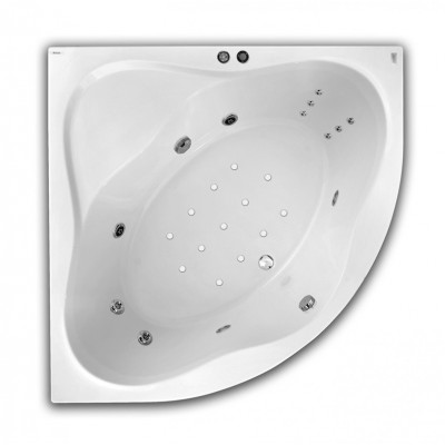 Гидромассажная ванна Ravak NewDay 150х150 Beauty Pro, хром