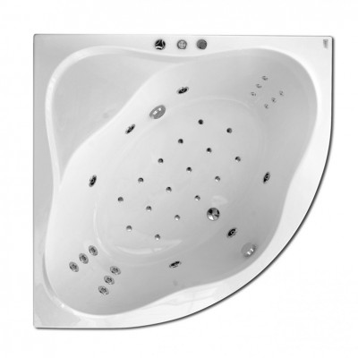 Гідромасажна ванна Ravak NewDay 140х140 Duo Pro, хром