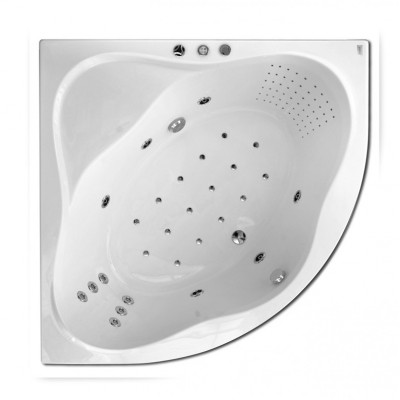 Гідромасажна ванна Ravak NewDay 140х140 Duo Ultra Plus, хром