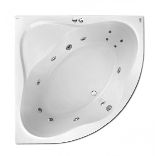 Гідромасажна ванна Ravak NewDay 150х150 Relax Pro, хром