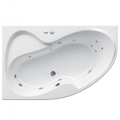 Гидромассажная ванна Ravak Rosa II 160х105 L Relax Pro, хром