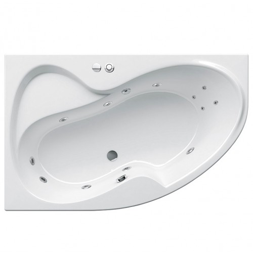 Гідромасажна ванна Ravak Rosa II 160х105 L Relax Pro, хром