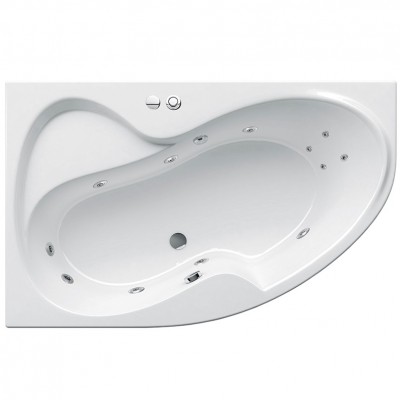 Гідромасажна ванна Ravak Rosa II 170х105 L Relax Pro, хром