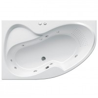 Гідромасажна ванна Ravak Rosa II 160х105 L Thai Spa Base, хром