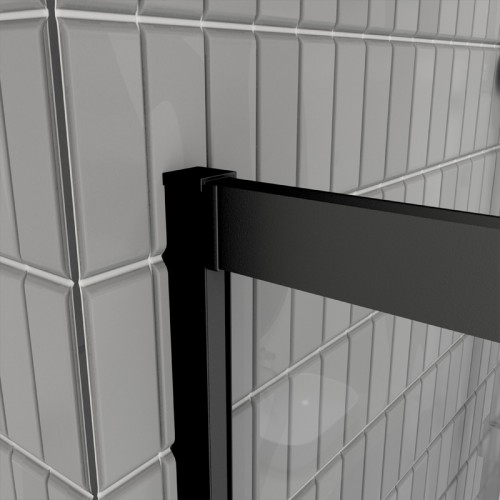 Душова кабіна Domospa by Ravak Slide SLCP4-90 R 550 чорний Transparent RKUC500027