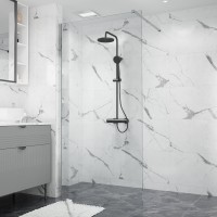 Душова стінка Domospa by Ravak Walk In DS -100 полірований алюміній Transparent 8мм RKUC500015