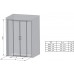 Душевая дверь Ravak Matrix MSD4 160, полиров. алюм. Transparent 0WKS0C00Z1