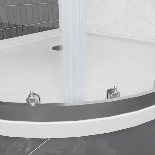 Душова кабіна Domospa by Ravak Slide SLCP4-90 R 550 полір. алюм. Transparent RKUC500026