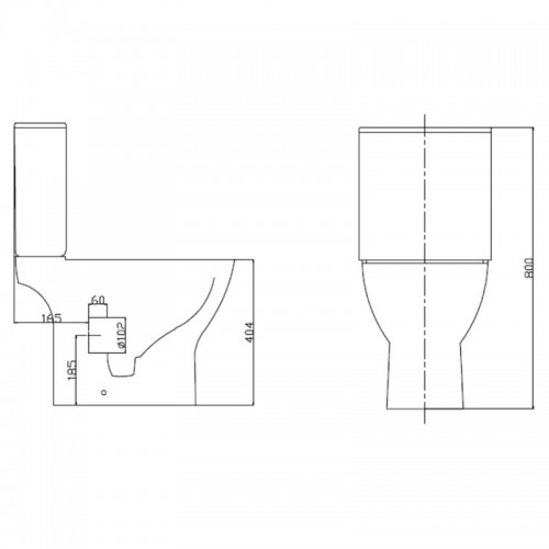 Унітаз підлоговий Ravak Concept Slim Combi RimOff RKUM100010