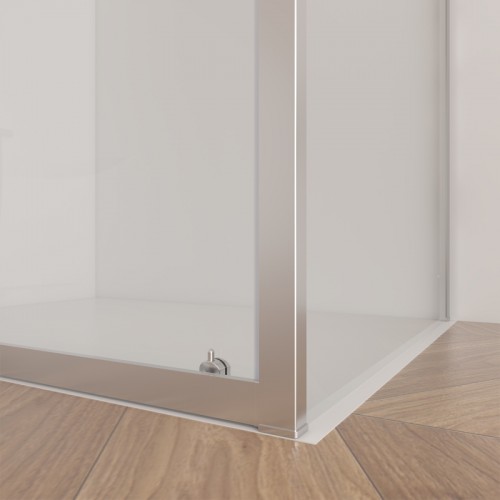 Нерухома стінка (частина кабіни) Domospa by Ravak Slide SLPS-80 полір. алюм. Transparent 6мм RKUC500020