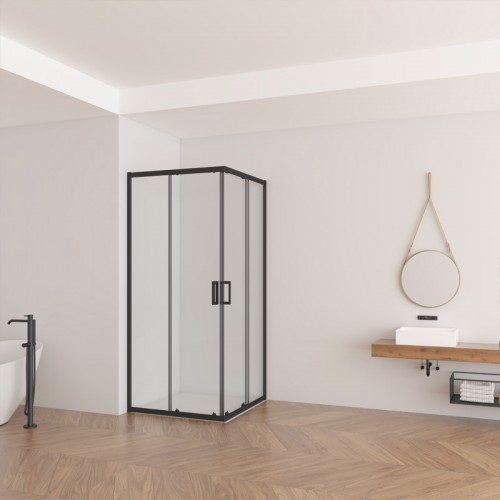 Душова кабіна Domospa by Ravak Slide XSLRV2-90 чорний мат Transparent RKUC500029 Душова кабіна Domospa by Ravak Slide XSLRV2-90 чорний мат Transparent RKUC500029