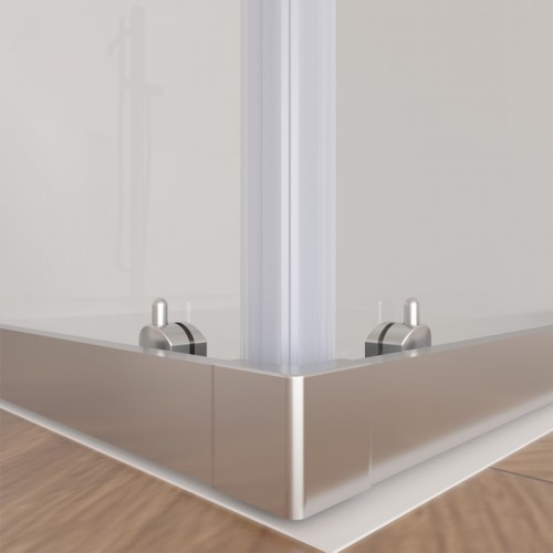 Душова кабіна Domospa by Ravak Slide XSLRV2-90 полір. алюм. Transparent RKUC500028