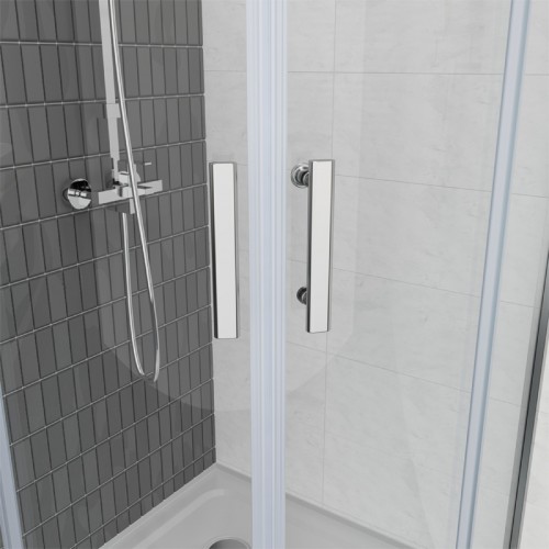 Душова кабіна Domospa by Ravak Slide SLCP4-90 R 550 полір. алюм. Transparent RKUC500026