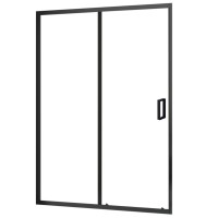 Душові двері Domospa by Ravak Slide SLDP2-100 чорний Transparent 6мм RKUC500032