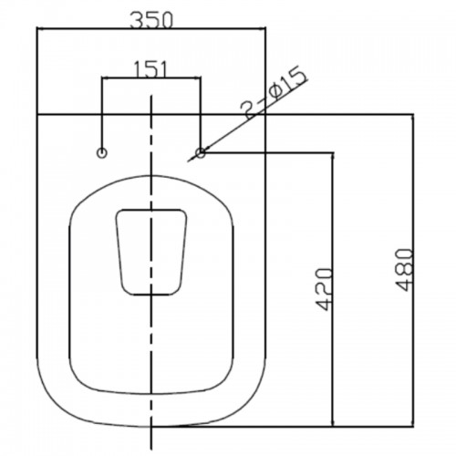 Підвісний унітаз з сидінням Ravak WC Concept Cube RimOff RKUM000011 Підвісний унітаз з сидінням Ravak WC Concept Cube RimOff RKUM000011