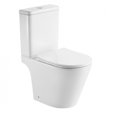 Напольный унитаз Domospa by Ravak Torrenta PURE Combi RimOff с сиденьем и сливом Торнадо RKUJ100022