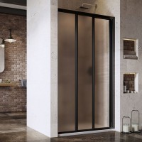 Душові двері Ravak Supernova ASDP3 130*198, чорні, Grape 00VJ03R2ZG