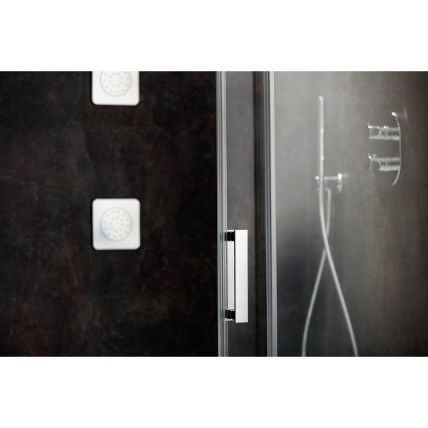 Душові двері RAVAK Matrix MSD2 110 R, біла, Transp.(0WPD0100Z1)