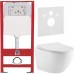 Інсталяція Domospa by Ravak FrameCore Direct з унітазом WC Concept Oval RimOff RKUSET8001