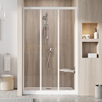 Душові двері Ravak Supernova ASDP3 110*198, білі, Transparent 00VD01R2Z1