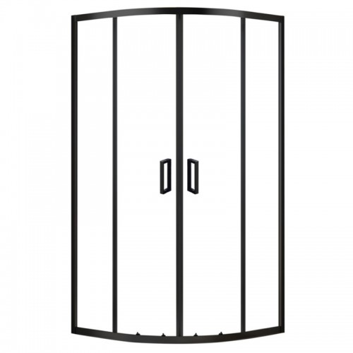 Душова кабіна Domospa by Ravak Slide SLCP4-90 R 550 чорний Transparent RKUC500027