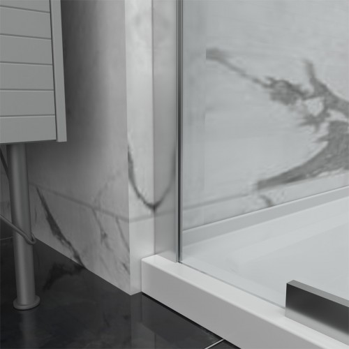 Душова кабіна Domospa by Ravak Elegance ESDPS-90/90 полір. алюм. Transparent 8мм RKUC500017