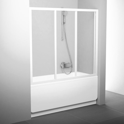 Шторка для ванни Ravak AVDP3-170, біла, Transp.(40VV0102Z1)