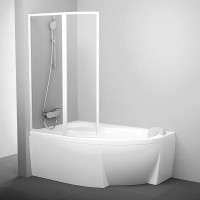 Шторка для ванны Ravak VSK2 Rosa 170 L, белая, Transp.(76LB0100Z1)