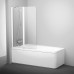 Шторка для ванны RAVAK 10CVS2-100 L, белая, Transp.(7QLA0103Z1)