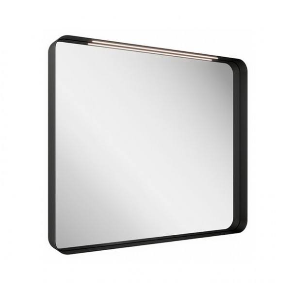 Зеркало Ravak Strip 800 с подсветкой, чёрное X000001571